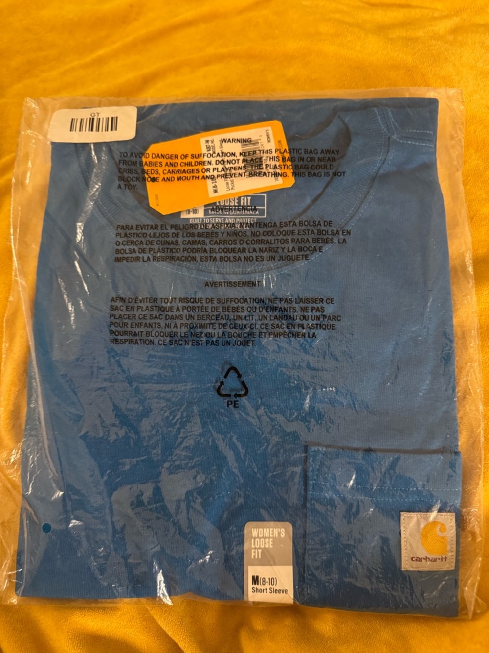 Carhartt Women's Short Sleeve Tee in Bright Blue